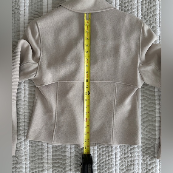 Aritzia Wilfred Soft Gray Moto Style Jacket, Size 10 - Picture 4 of 6